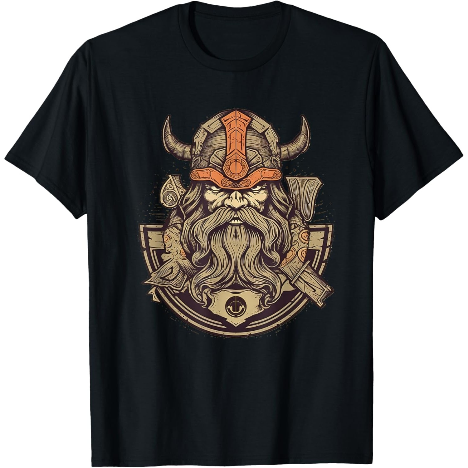 Summer Viking Clothing - Viking Savaşçısı Sakallı Norseman Grafik Baskılı
