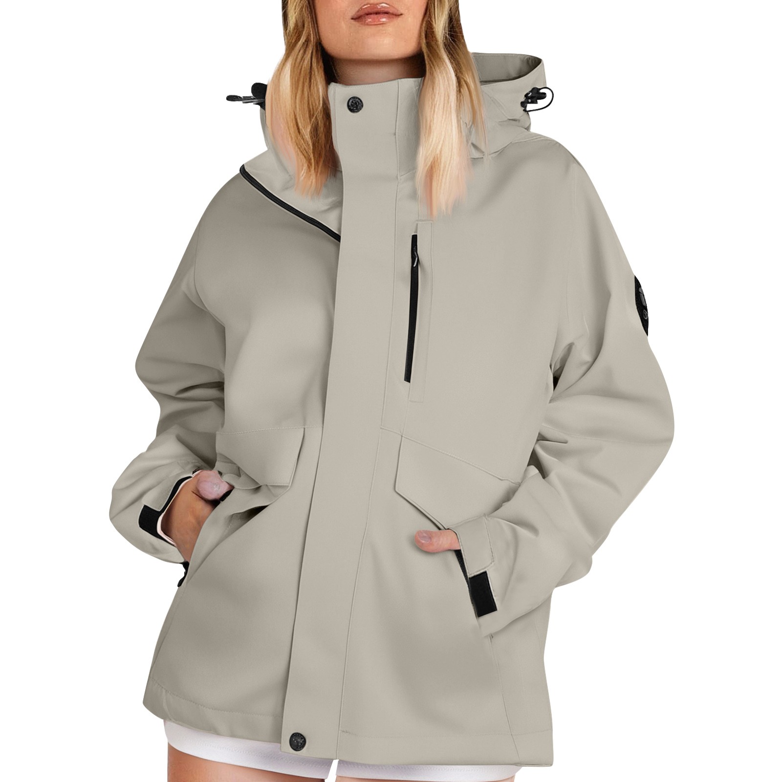 Summer Rain Clothing - Sonbahar kadın Hafif yürüyüş ceketleri Düz