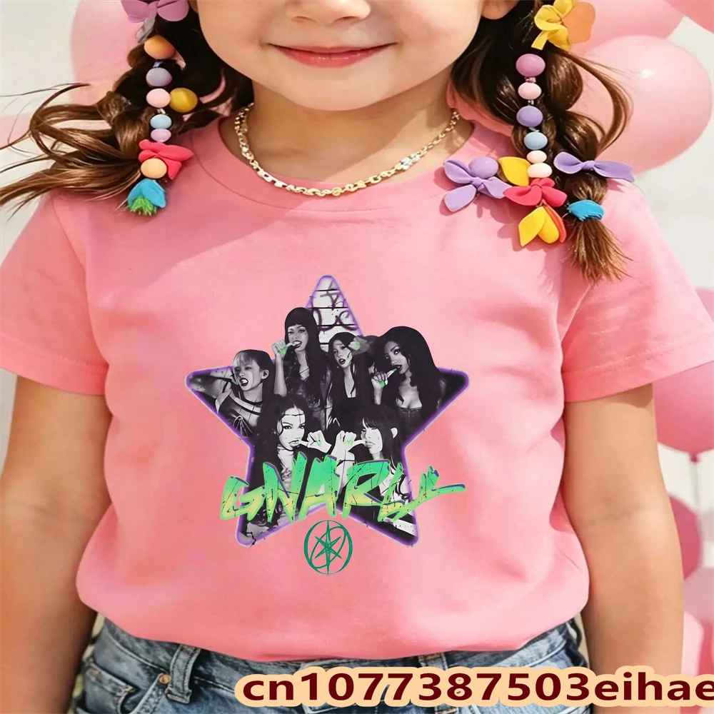 Summer Clothing Kids Sale - KATSEYE Tişört Moda Baskılı Tişörtler Yaz