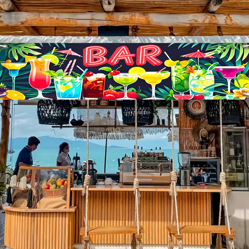 Summer Clothing Banner - Hawaii Sahil Bar Parti Banner Tropikal