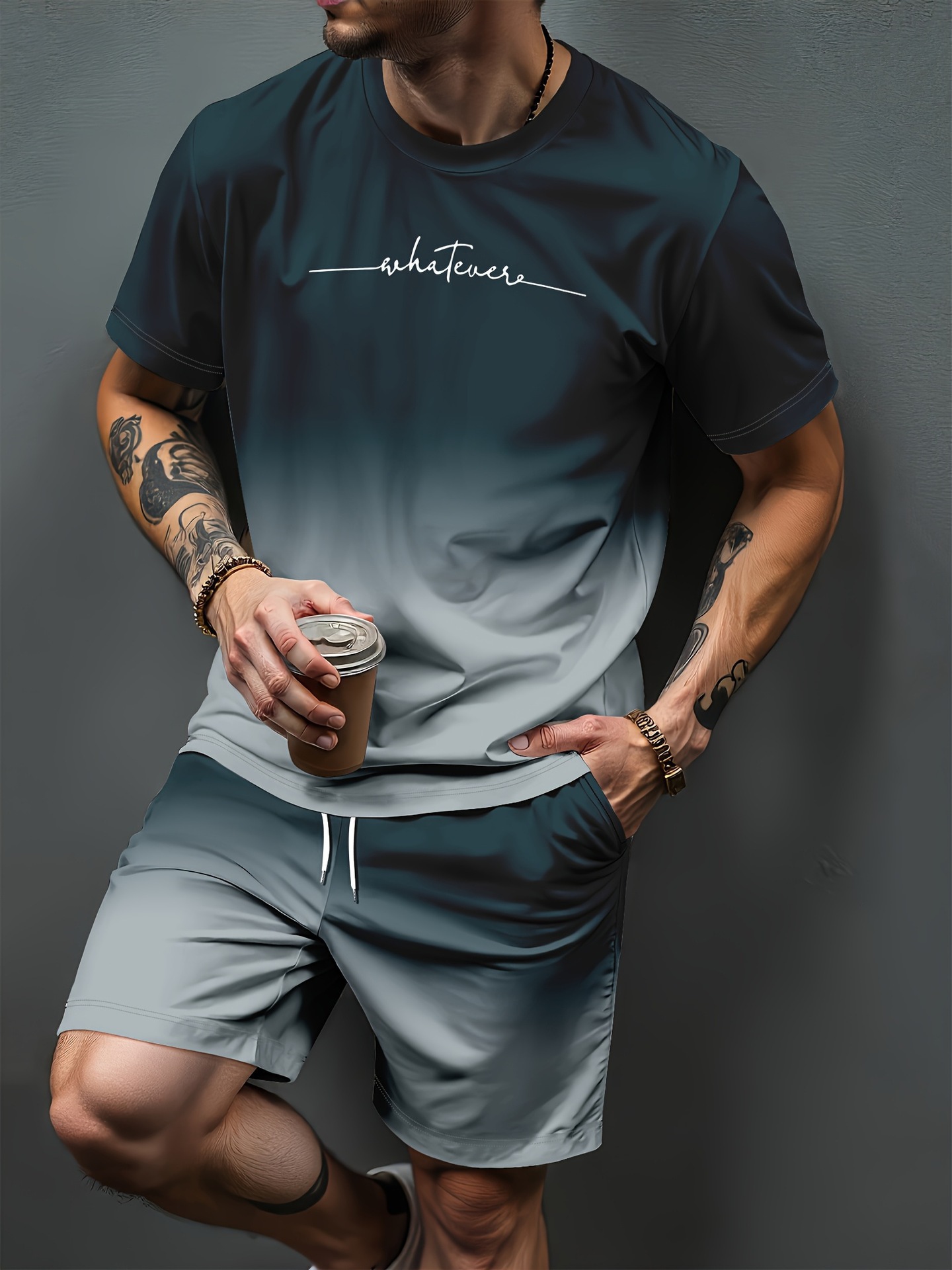 Degrade Mektup Desen 3D Baskı  - Summer Clothing Cheap incelemesi ve fiyatı