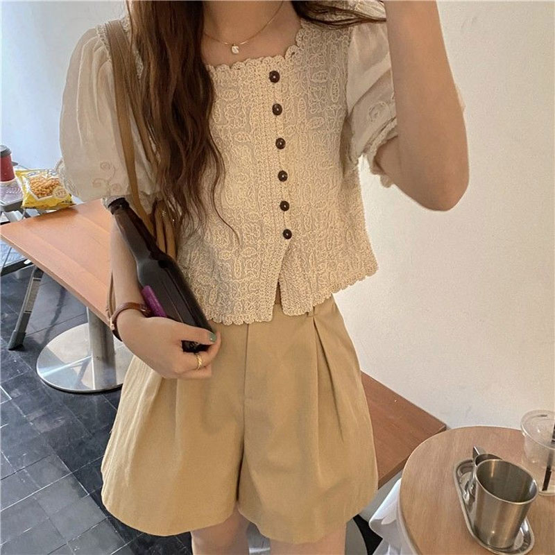 Fransız Tarzı Dantel Kare Yaka - Summer Clothing In French incelemesi ve fiyatı