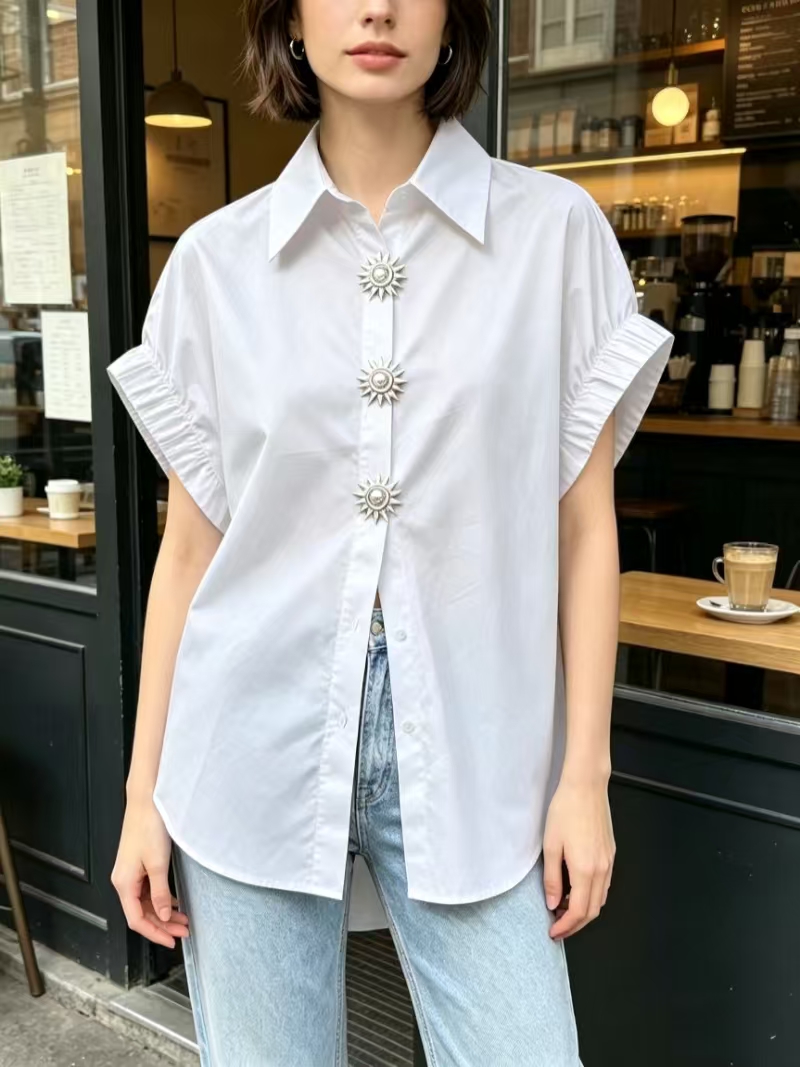 Kadın Pamuklu Günlük Bol Kısa  - Summer Clothing In French incelemesi ve fiyatı