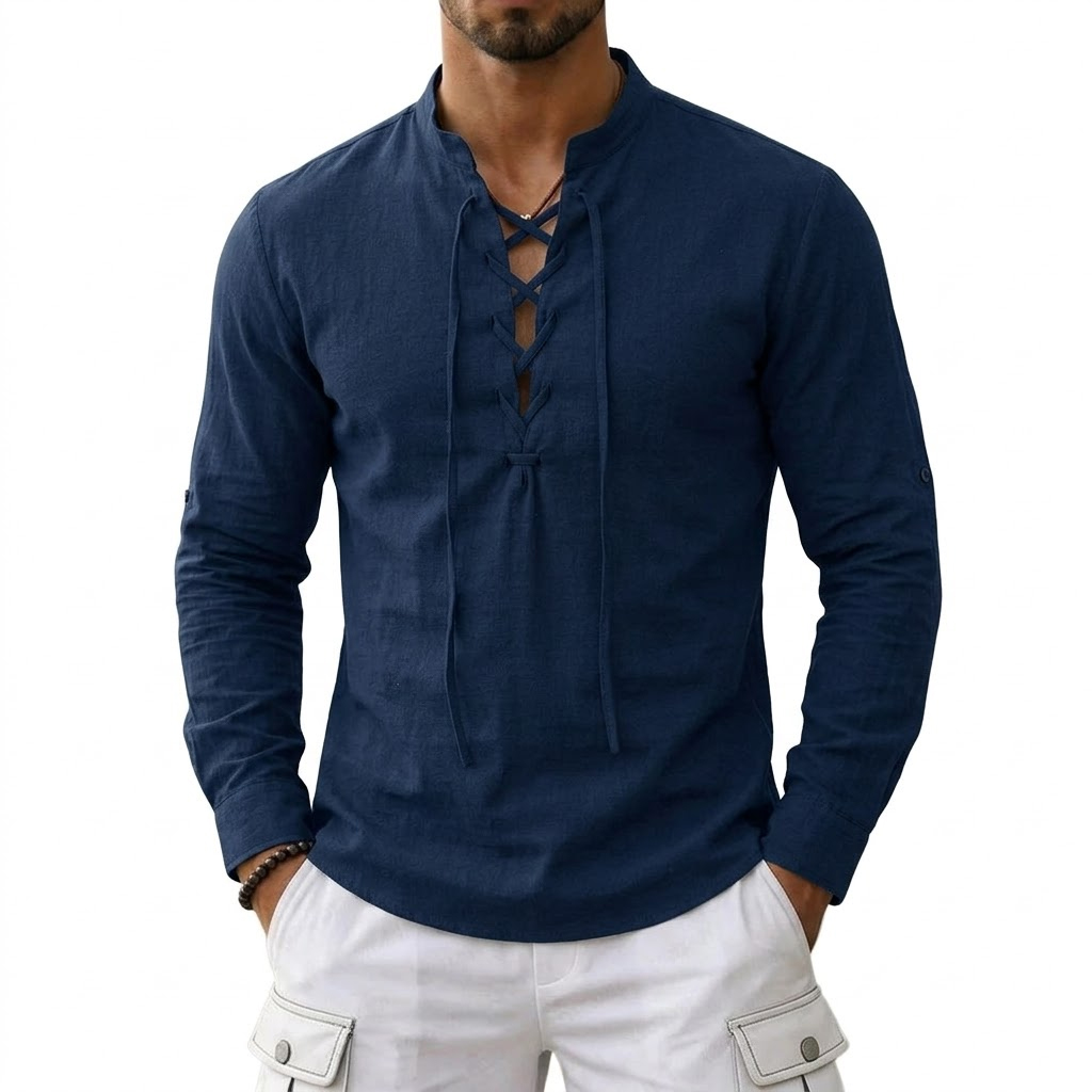 Erkek Uzun Kollu Keten T-Shirt - Summer Viking Clothing incelemesi ve fiyatı