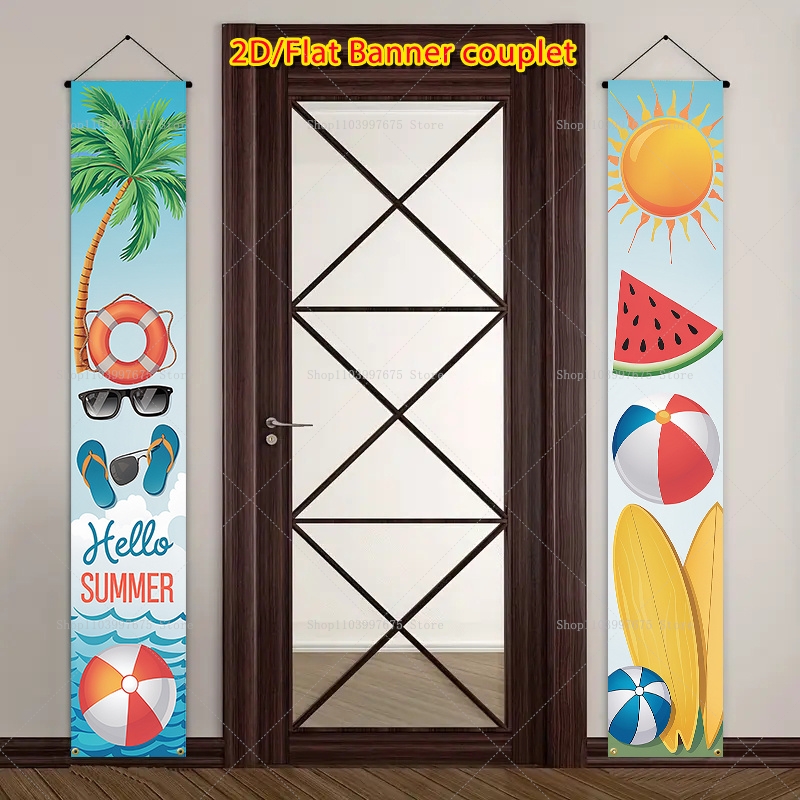 2D Merhaba Yaz Tropikal Çiçek  - Summer Clothing Banner incelemesi ve fiyatı