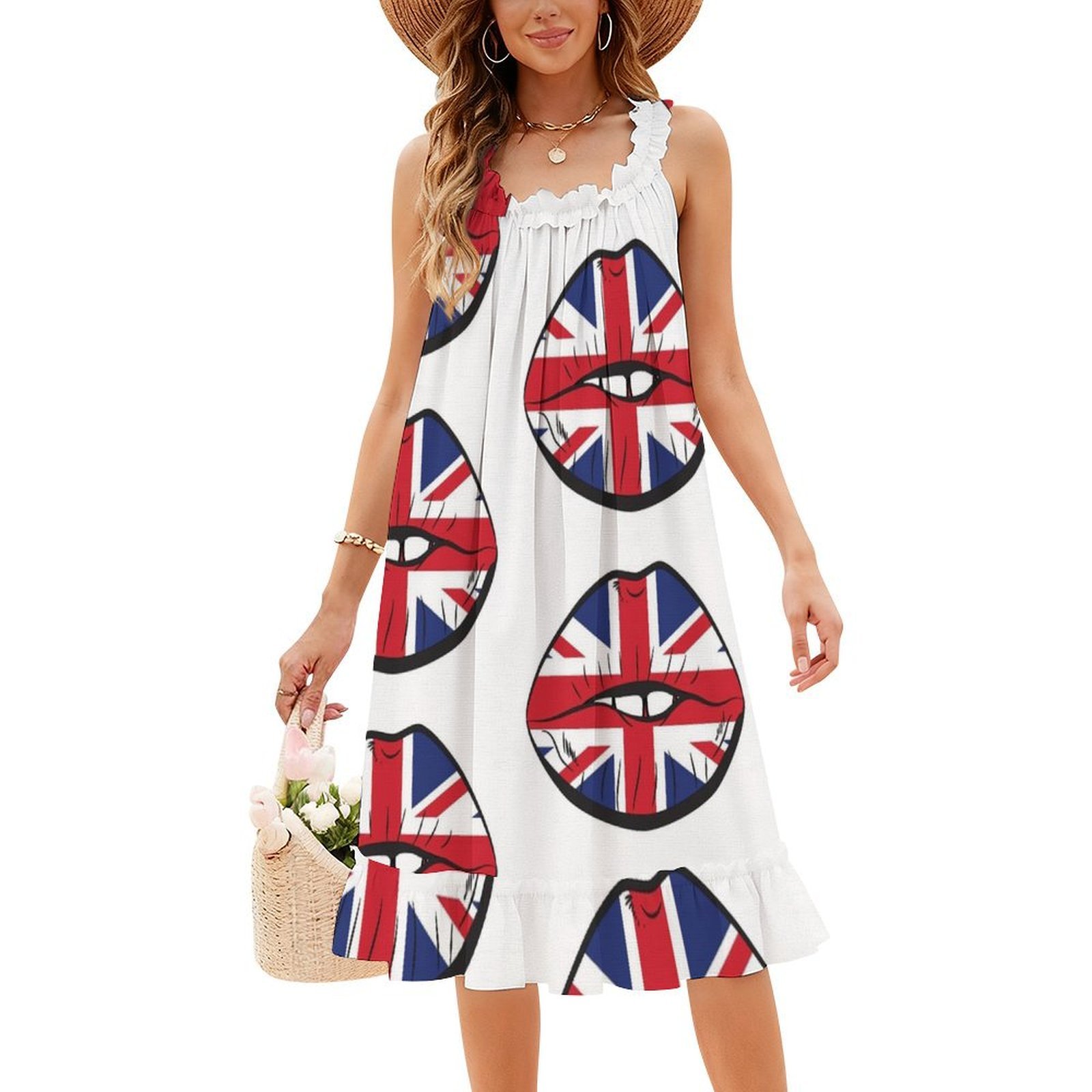 İngiliz Bayrağı Fanı Dudakları - Womens Summer Clothing Uk incelemesi ve fiyatı