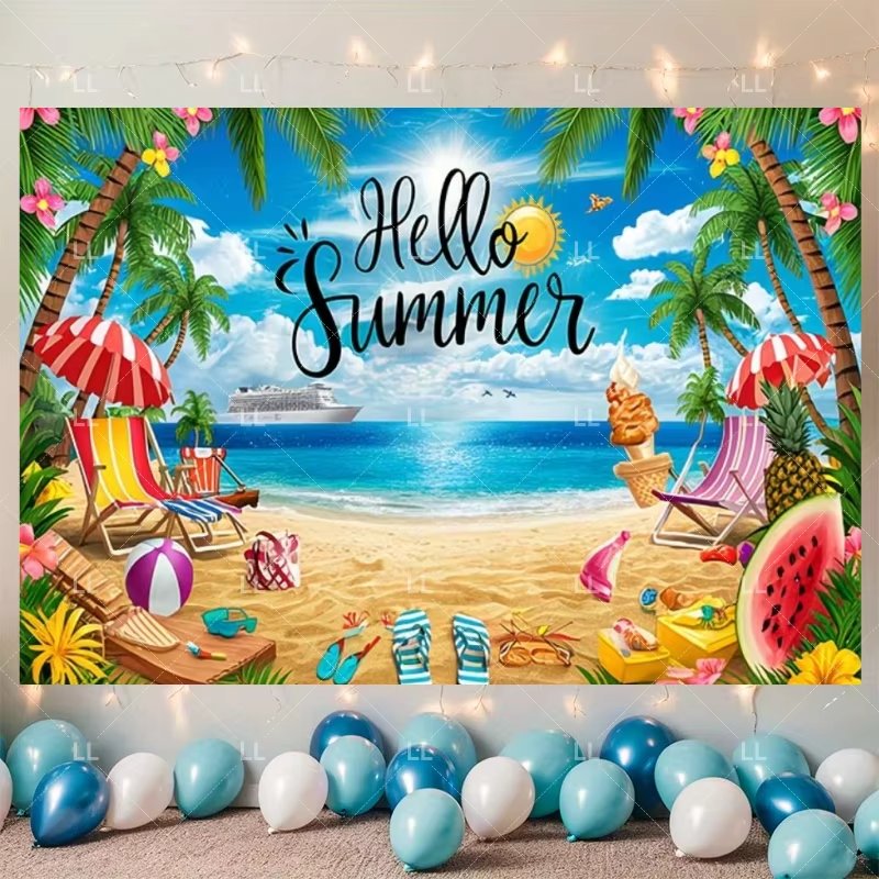 Yaz Hawaii Plaj Partisi Dekora - Summer Clothing Banner incelemesi ve fiyatı